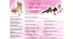 Desktop Screenshot of annuaire-lingerie.net