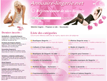 Tablet Screenshot of annuaire-lingerie.net